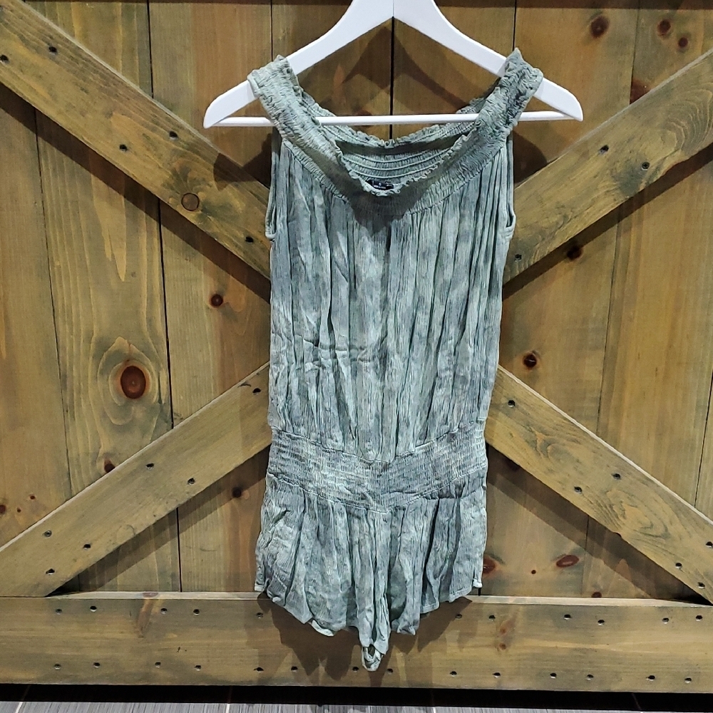 Nordstrom Stylish NWT Moss Green Shirts  Jumpsuit Romper Gauzy Comfy Loungewear